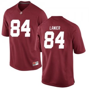 Youth Alabama Crimson Tide #84 Joshua Lanier Crimson Replica NCAA College Football Jersey 2403TVWI1